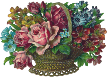 Vintage Flower basket