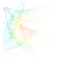The abstraction is multicolored
