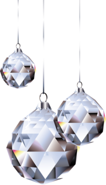 Crystal Christmas Balls