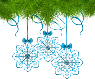 Snowflakes, a branch