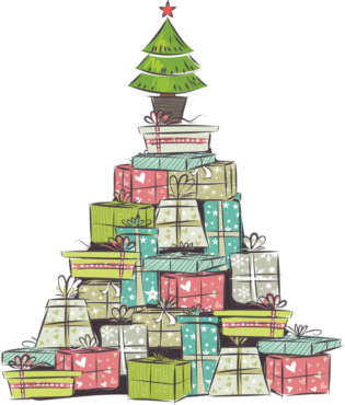 A mountain of gifts