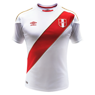 Football uniform of Peru