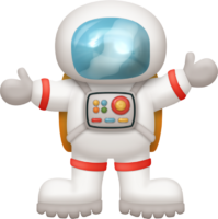 Cartoon astronaut
