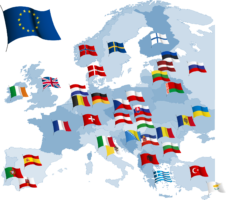 Map of Europe political