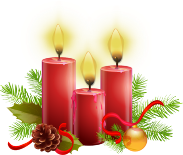 Beautiful New Year candles