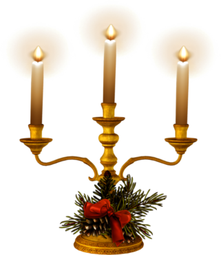 Candelabra with candles