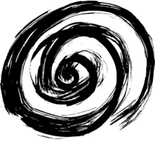 The spiral is black