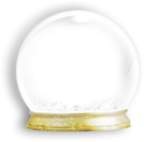 The glass ball is empty