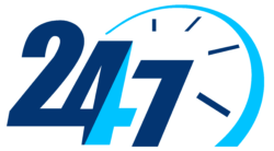 24/7, Emergency service HVAC Electrical contractor, 24 HOURS, blue, building,