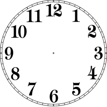 Clock face pattern