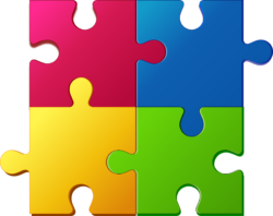 Background for presentation puzzles
