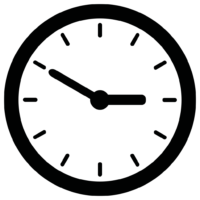 Round white and black watches