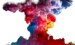 Colored smoke background