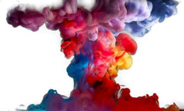 Colored smoke background