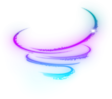 Glowing neon lines