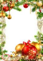 Christmas frame, photoshop