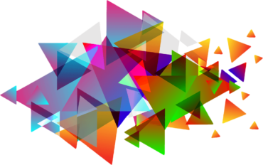 Multicolored geometric shapes