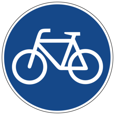 Bicycle Cycling Segregated cycle facilities Traffic sign Motorcycle, Traffic Signs, blue