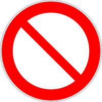 No symbol, forbidden, text, trademark, warning Sign