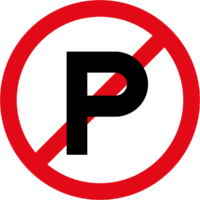 South Africa Prohibitory traffic sign Parking, parking, text, trademark, warning Sign