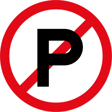 South Africa Prohibitory traffic sign Parking, parking, text, trademark, warning Sign