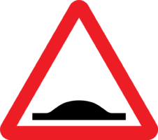 Speed bump Traffic sign Road Warning sign, Traffic Signs, angle, driving
