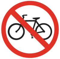 Traffic sign Bicycle Warning sign Road, bicycles, angle, driving, text