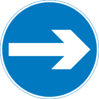 Traffic sign Mandatory sign Regulatory sign Warning sign, Traffic Signs, blue, angle, driving