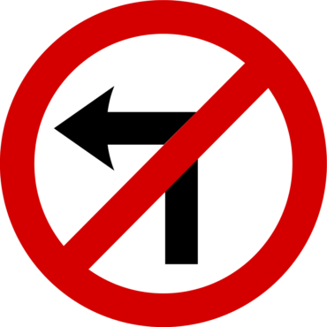 Traffic sign Road Regulatory sign U-turn, Traffic Signs, text, trademark, warning Sign