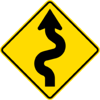 Traffic sign Road Warning sign, left arrow, angle, text, triangle
