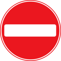 Traffic sign Road Warning sign, No Enter, angle, text, sign