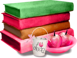 Scrap set, books