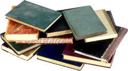 Stack of books on top