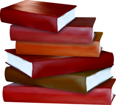Books in red