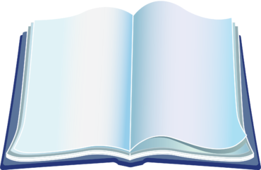 An open book for presentation