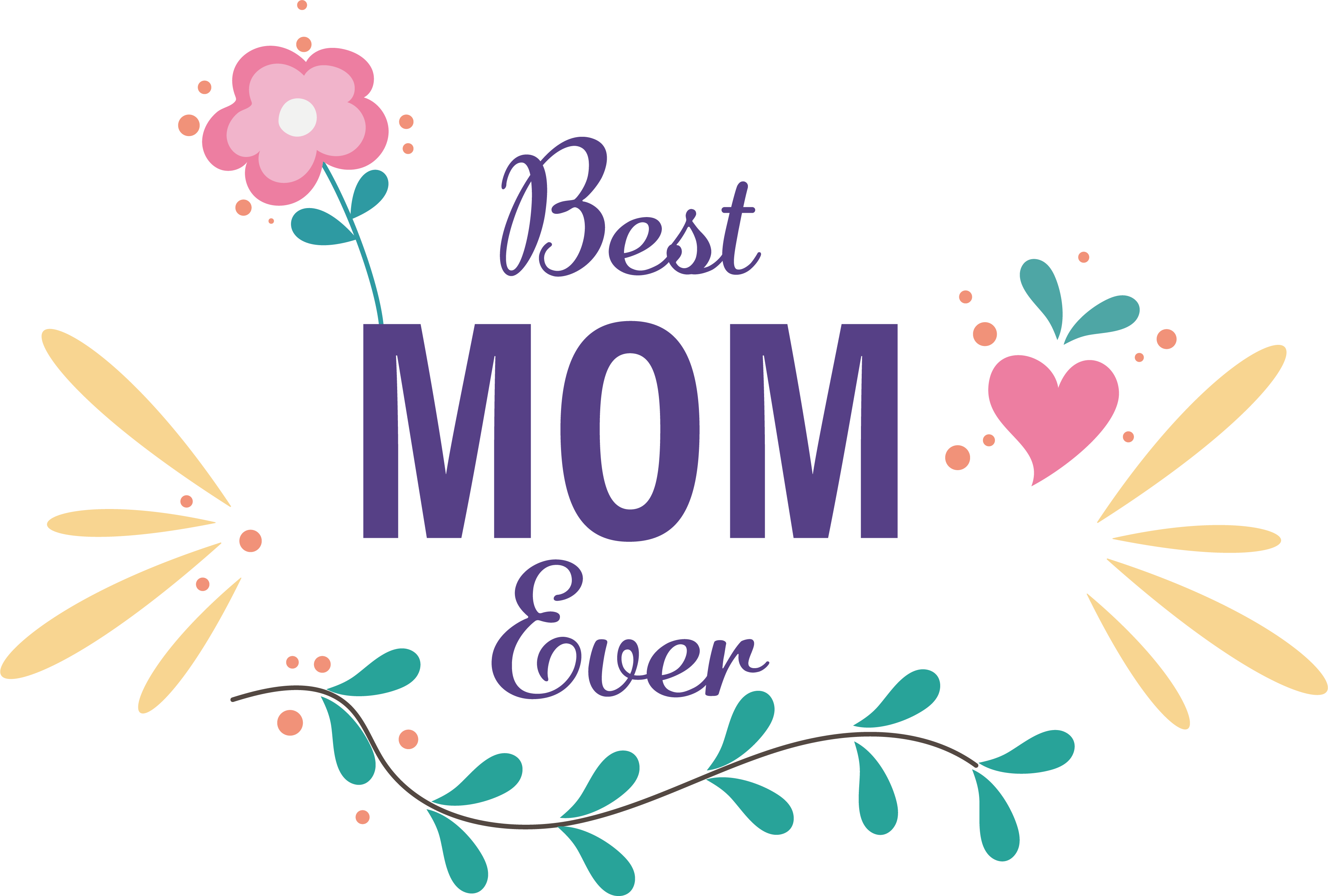 Mother Day - Best Mama Ever 22034311 PNG