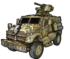 Hummer military side
