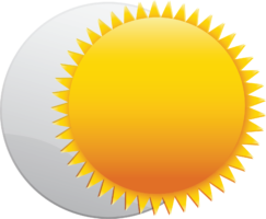 Moon and sun