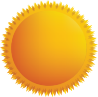 Sunny clipart, weather