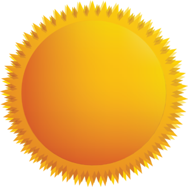 Sunny clipart, weather