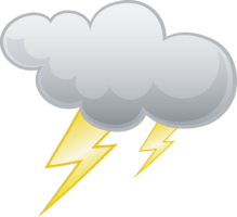 Cloud with lightning