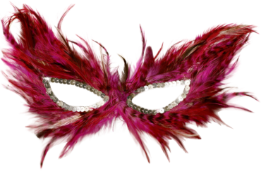 Mask with feathers