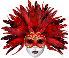 Carnival mask red, holiday