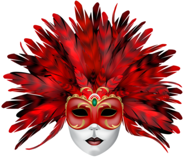 Carnival mask red, holiday