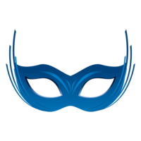 The mask is blue