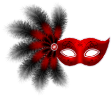 Carnival mask with feathers