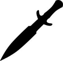 Silhouette of a sword, dagger