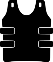 Bulletproof vest silhouette