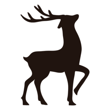 Deer silhouette for carving