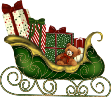 New Year decorations sleigh